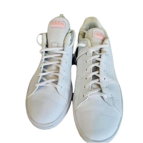Adidas Advantage Base‎ Women's Size 8.5Tennis Shoe White Sneakers - Picture 1 of 12